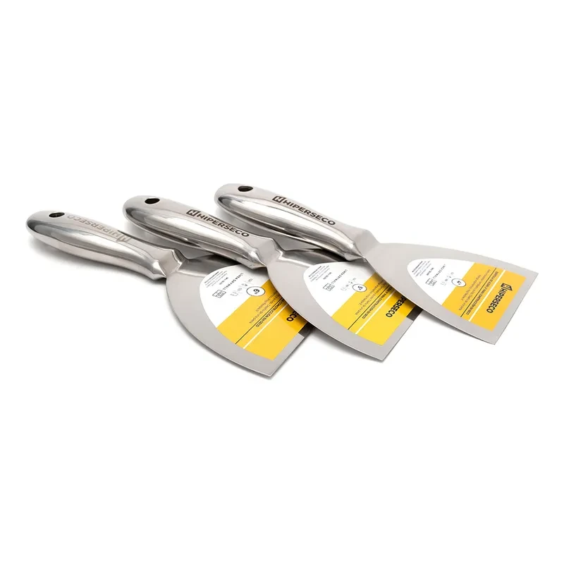 Kit Completo Espatulas Y Llanas Acero Hiperseco 3