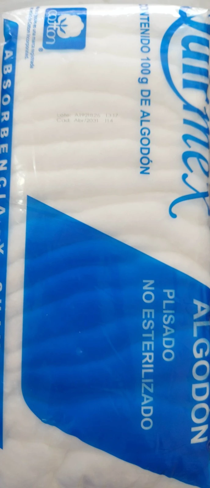 algodon 100g quirmex