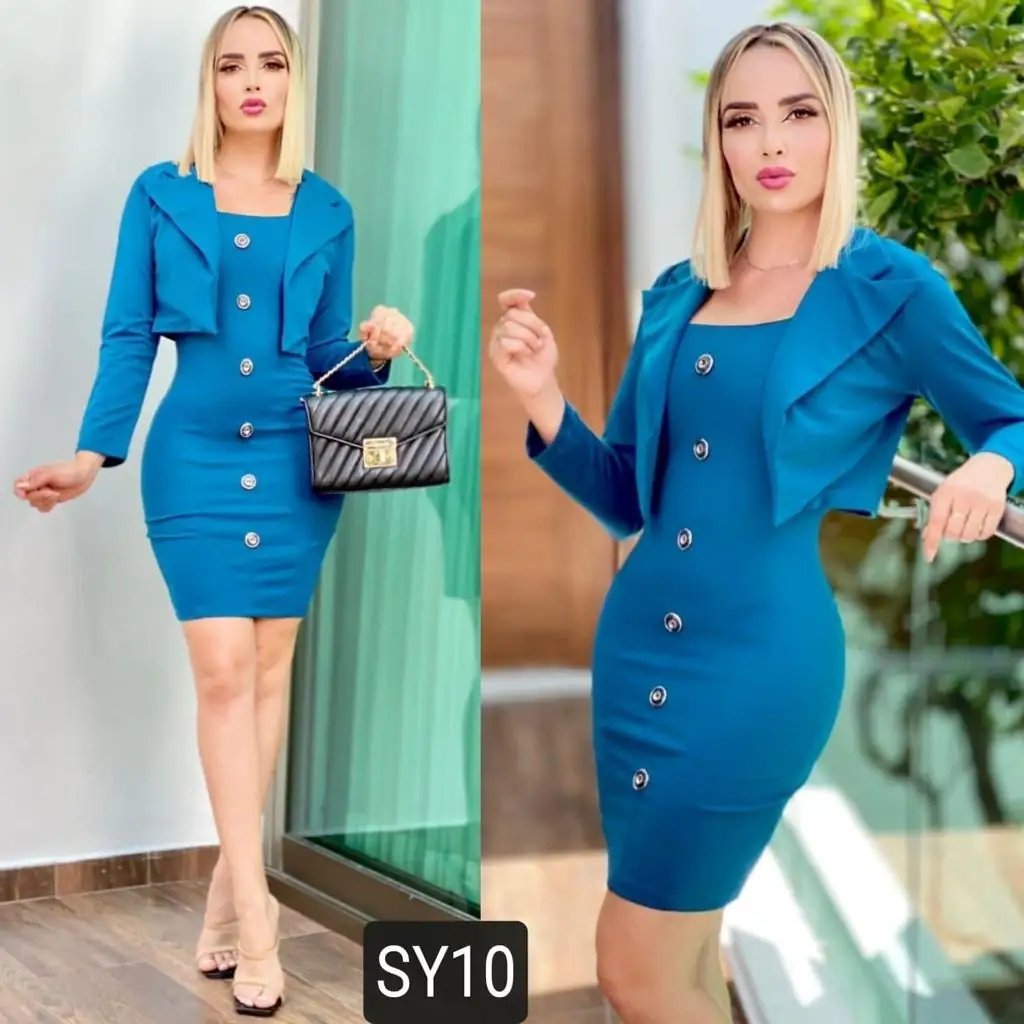 Cordinado vestido y saco 2
