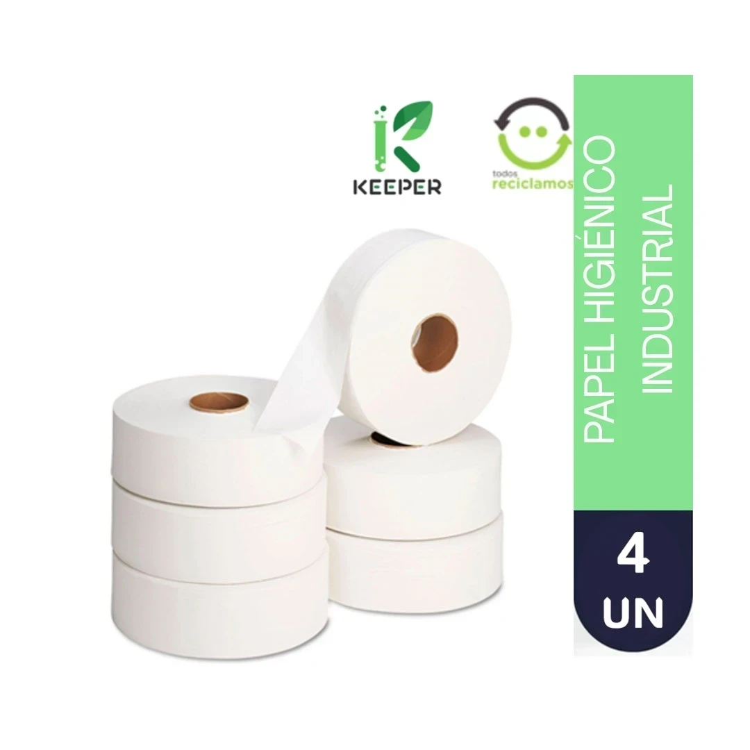 PAPEL HIGIENICO JUMBO KEEPER 4X500