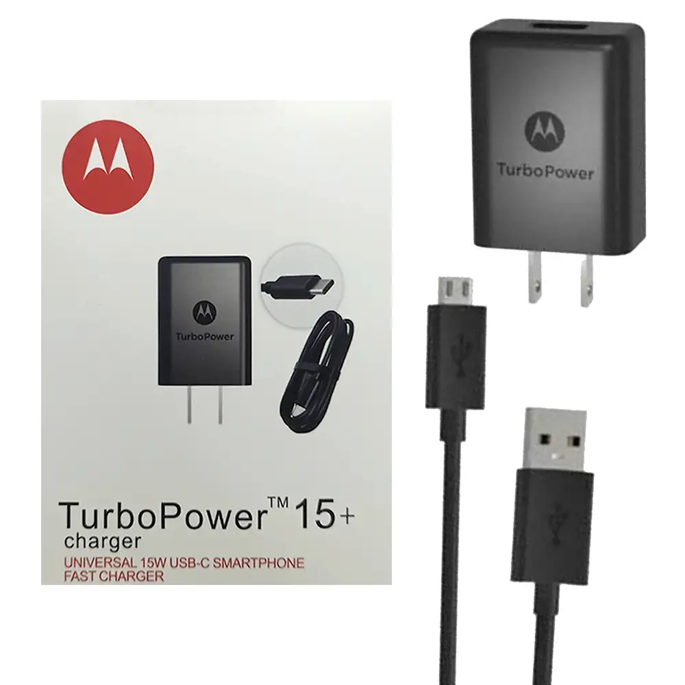 Cargador motorola tipo c desmontable 
