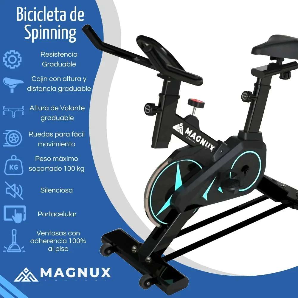 Bicicleta Estática Spinning Magnux  4