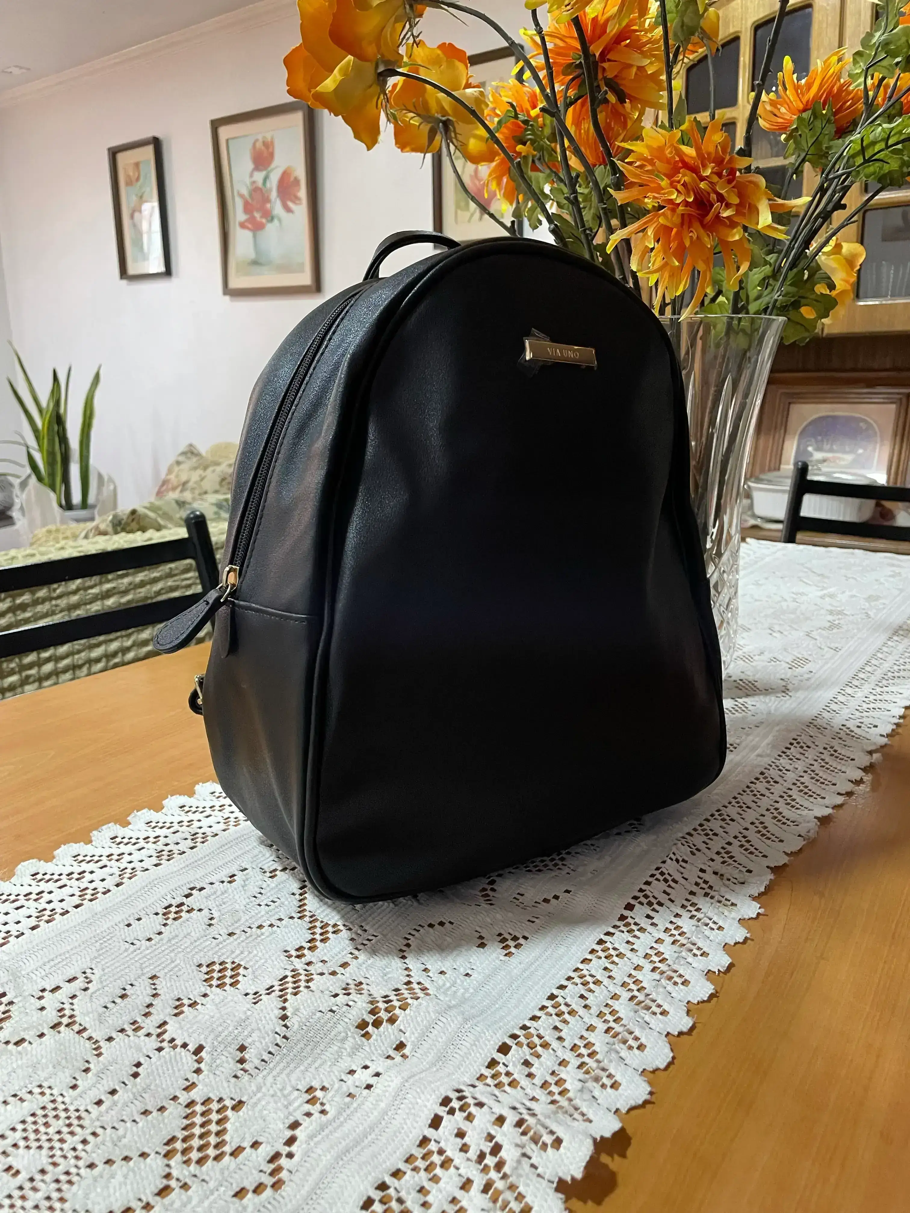 Mochila negra via uno 