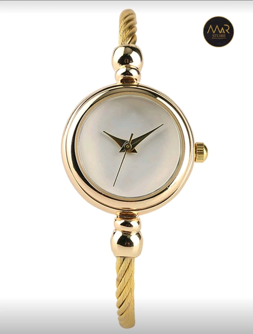 Reloj ajustable dorado