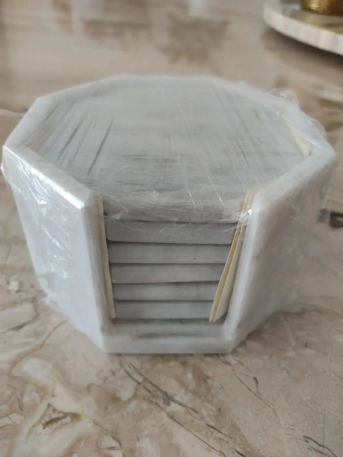 Porta vasos octagonal 6 pzas 3