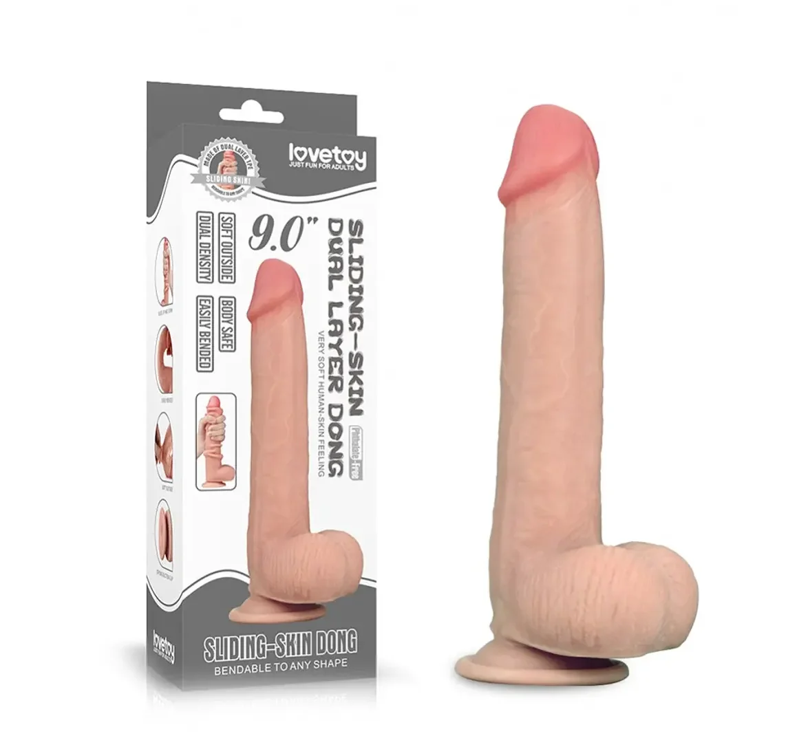 sliding skin dual layer dong lovetoy 9