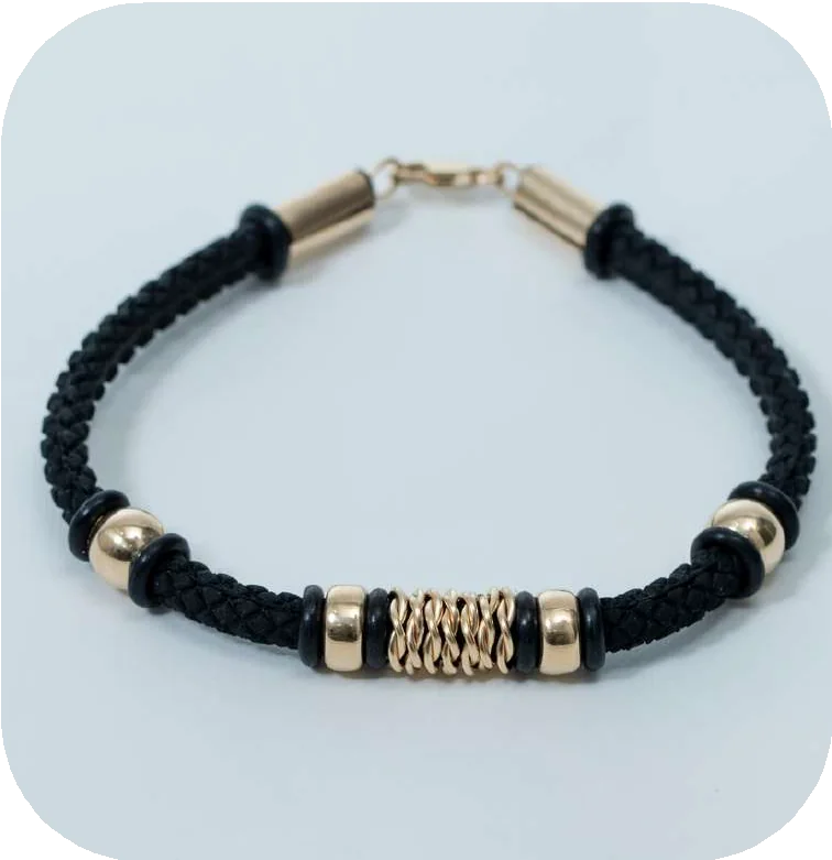 TB-020932-PULSERA ESP. CAUCHO NEO GRUESO ENTORCHE BROCHE 10QTE