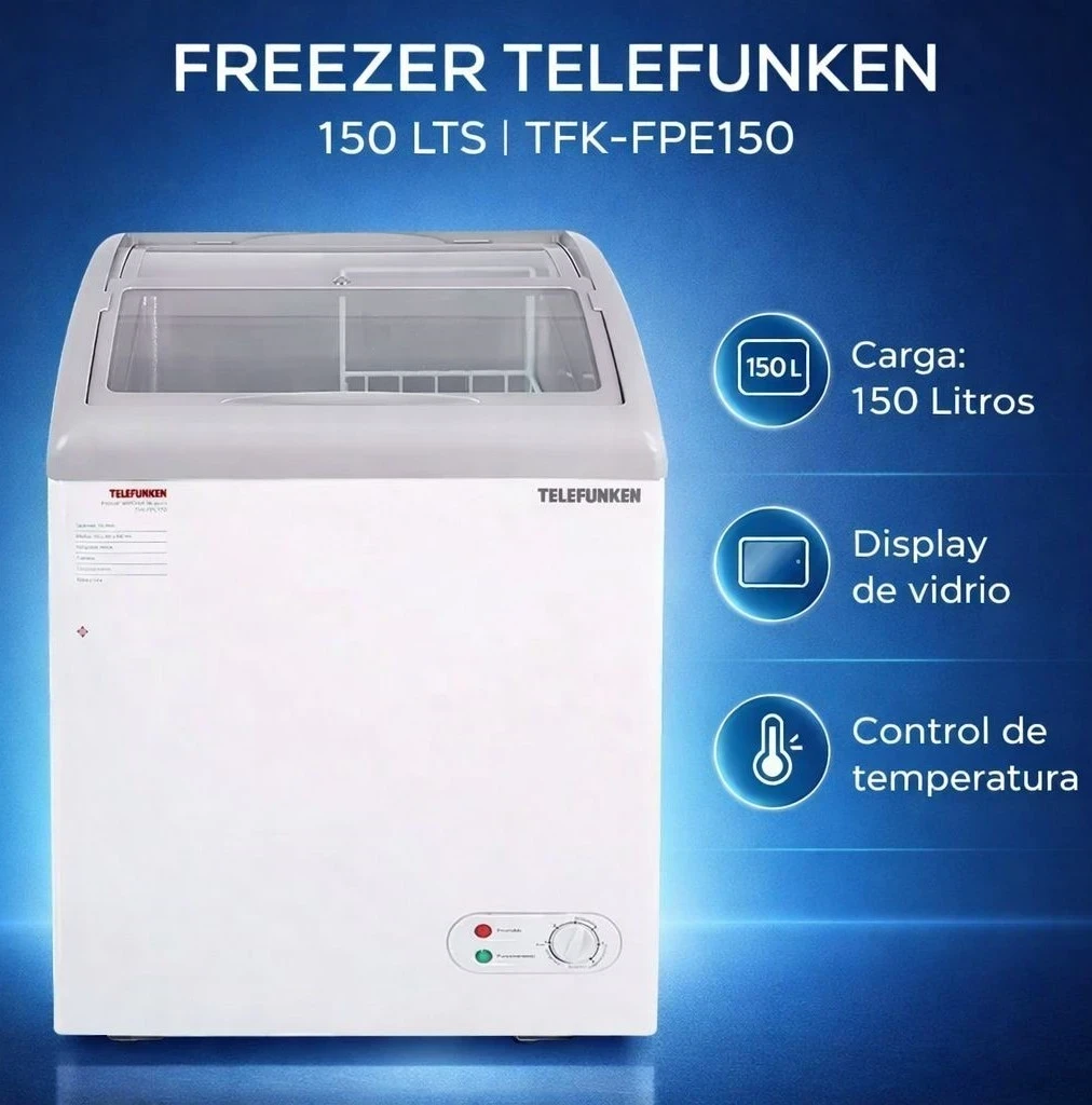 Freezer De Pozo Exhibidor Telefunken 150lts Tfk-fpe150 Color Blanco