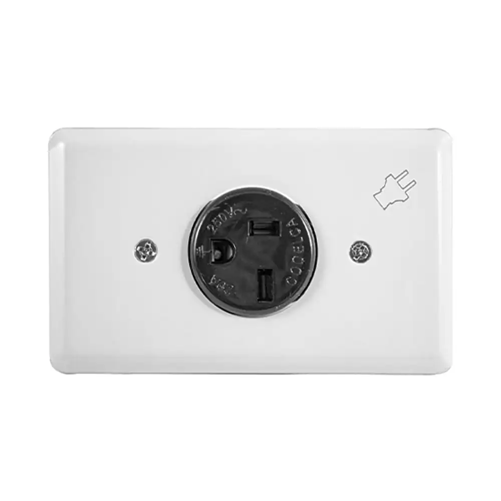 Toma incrustar 2x20 pata trabada con polo 20A