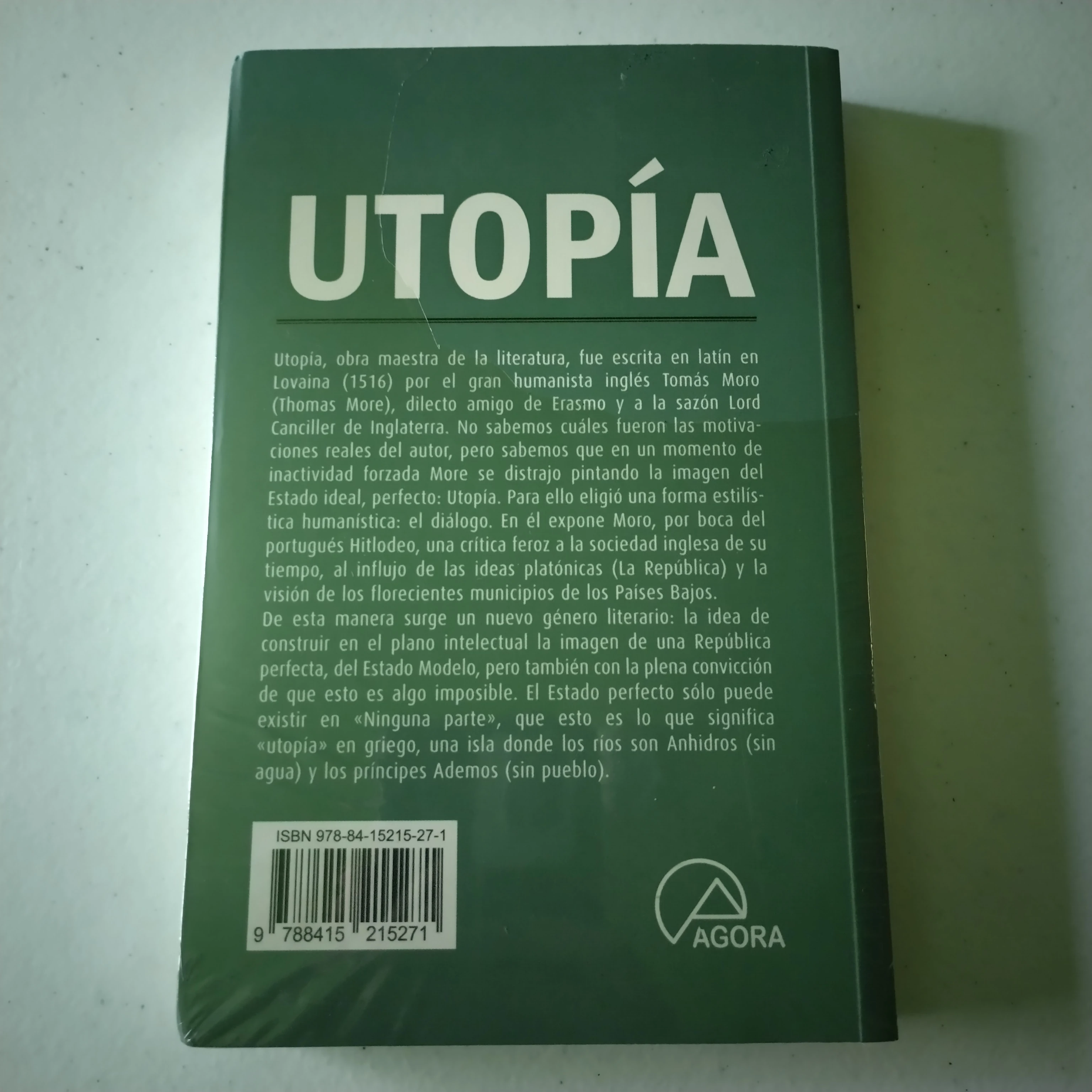Utopía Tomás Moro , nuevo 2