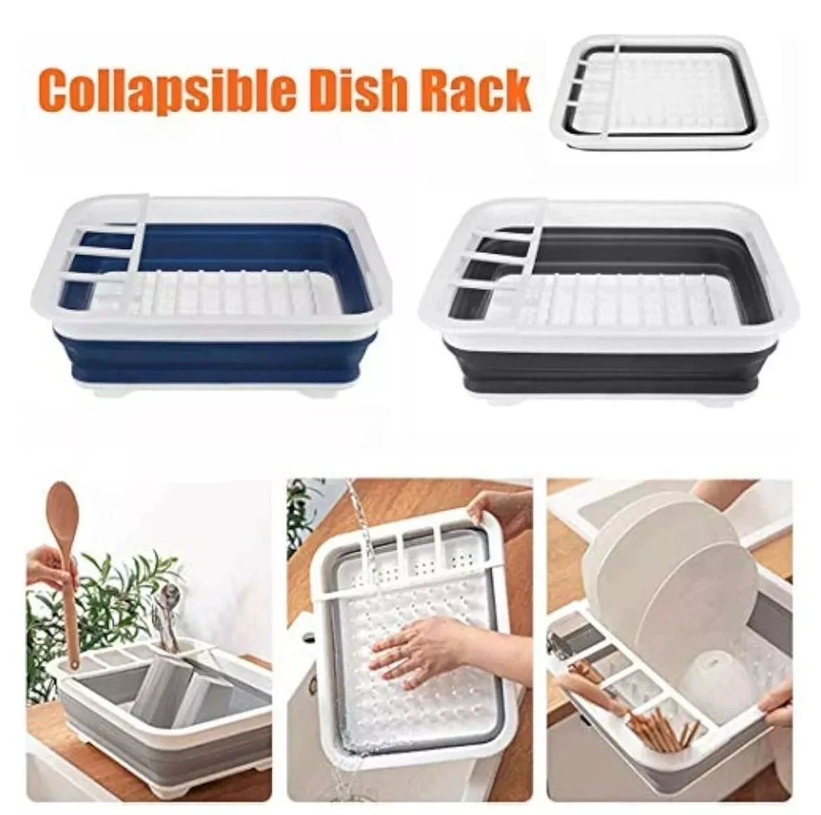 Secaplato Escurridor De Platos Plástico Plegable 8