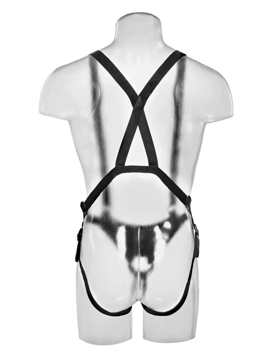 King Cock 10 Hollow Strap On Suspender System Flesh 4