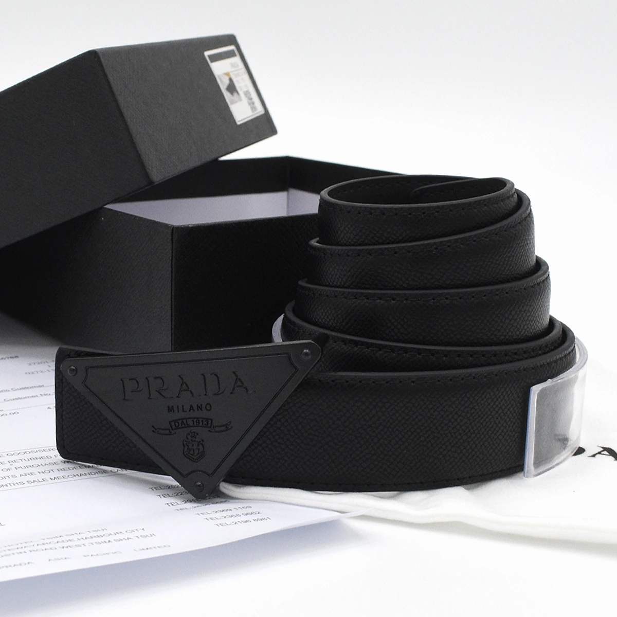 Cinturon Prada All Black 5