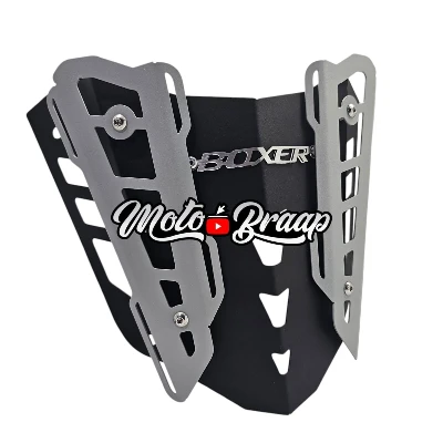 BOXER CT 100 / BOXER KS / Cupula acero negro logo 3d cromado ML
