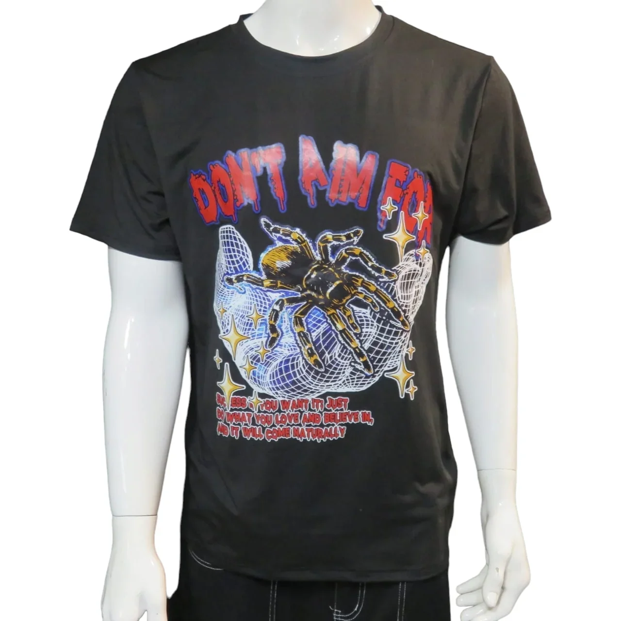 Playera negra araña dont aim