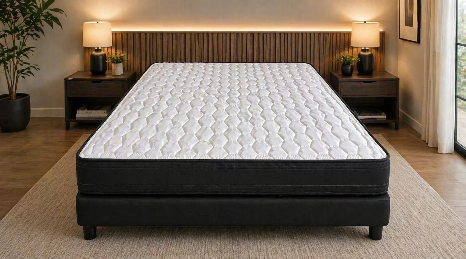SOMMIER SNAP 2 PLAZAS 1.40x1.90x24cm COLCHON CON RESORTES 