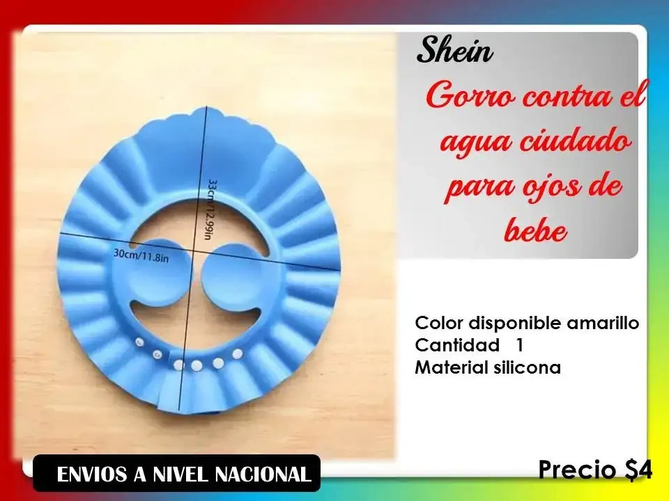 Gorrito para baño de bebes  2