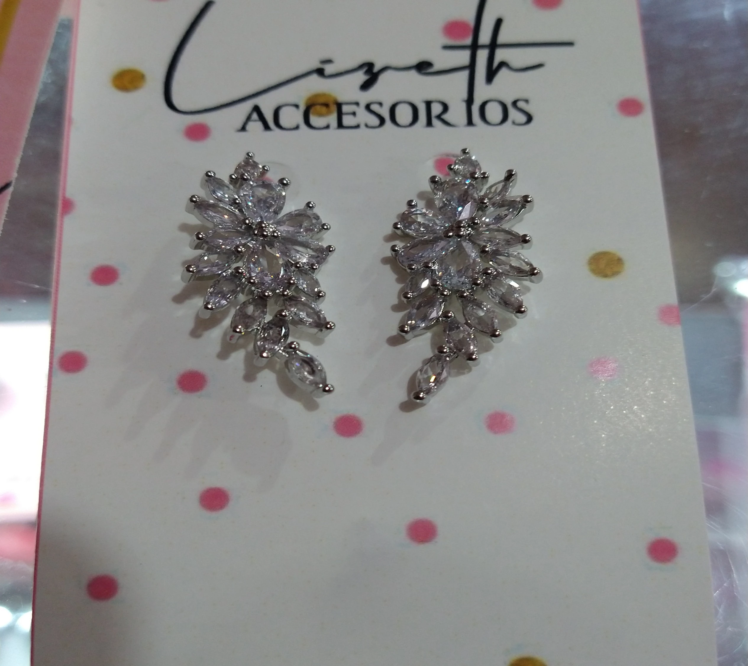 Aretes flor colgante 5