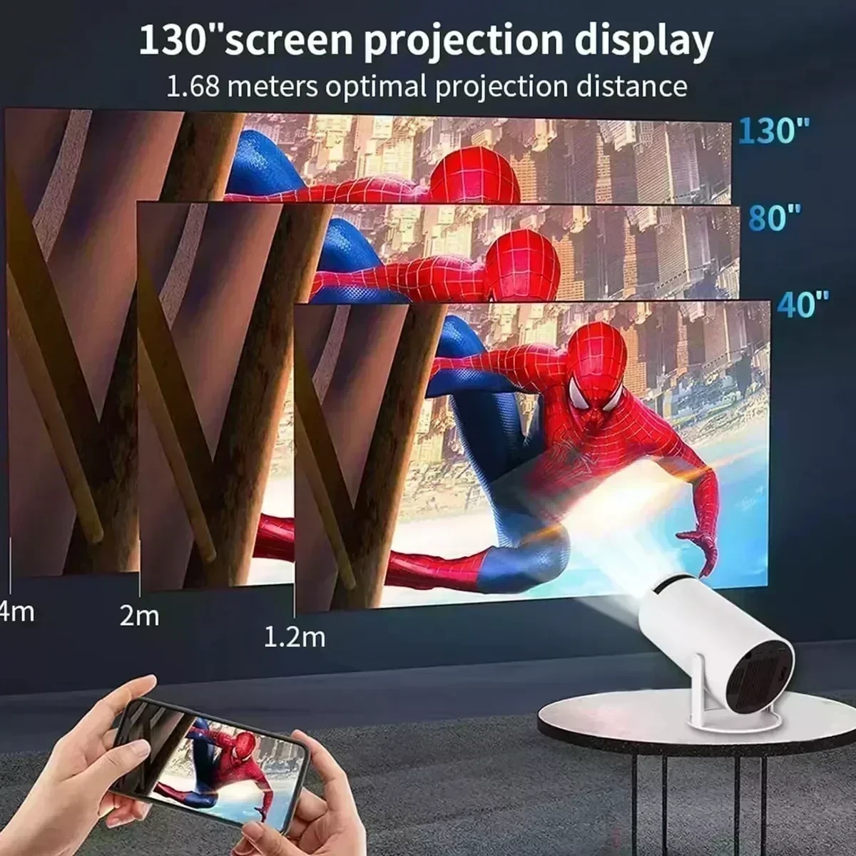 Mini Proyector Portatil 4k Ultra Hd Wifi Smart Android  5