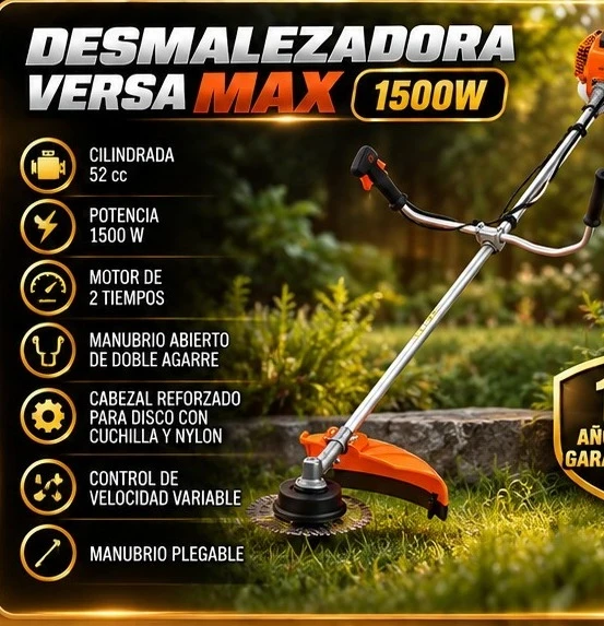 DESMALEZADORA VERSA MAX – 1500W