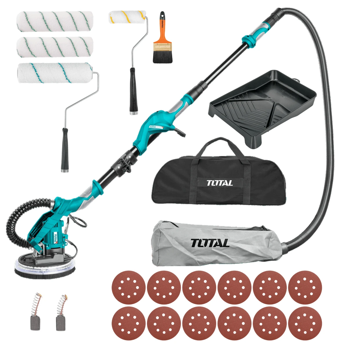 Combo lijadora de pared y techo total + kit de acabado fino truper SKU: COMBO-TOTAL-LIJADORA-FINO