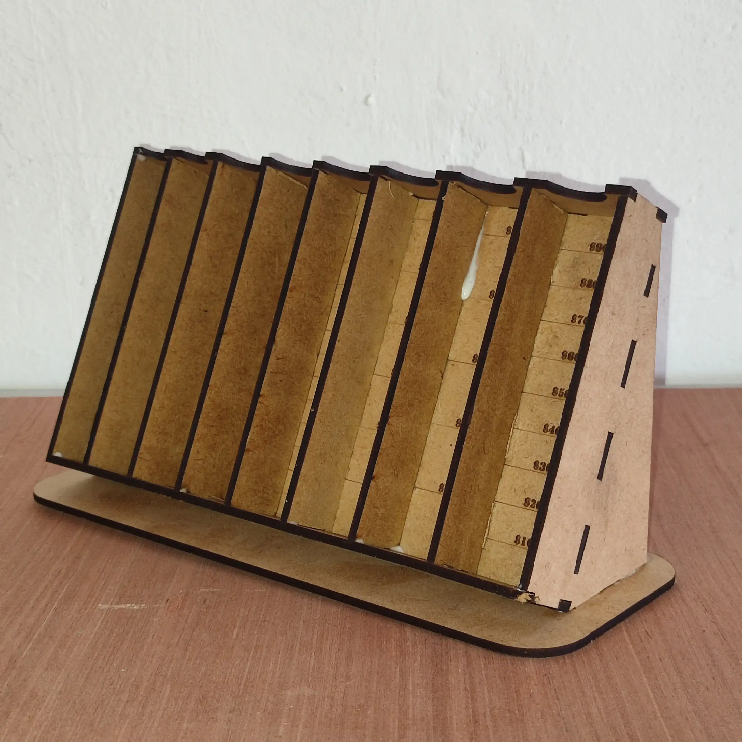 Organizador de monedas mdf  3
