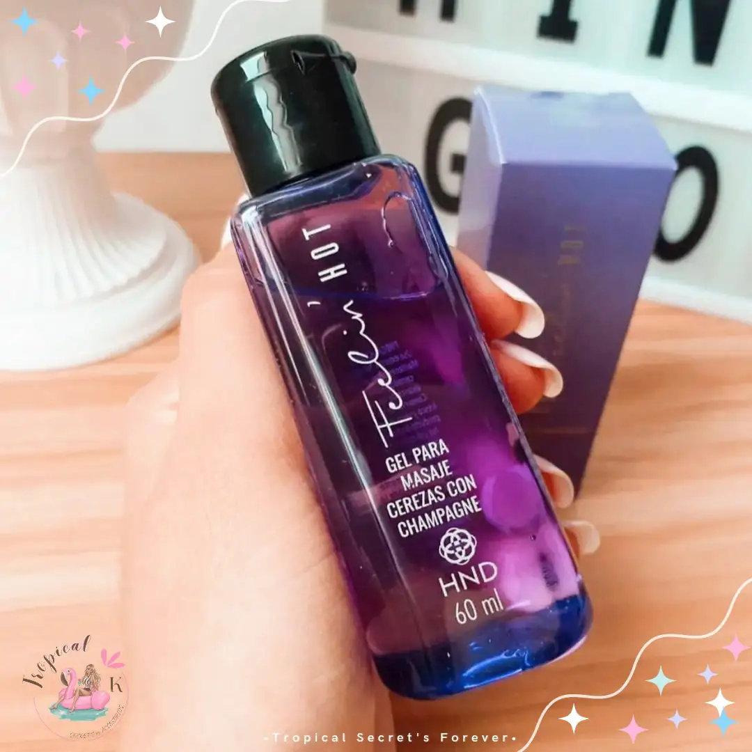 🍒GEL PARA MASAJE FEELIN HOT CEREZA CON CHAMPÁN🍒  