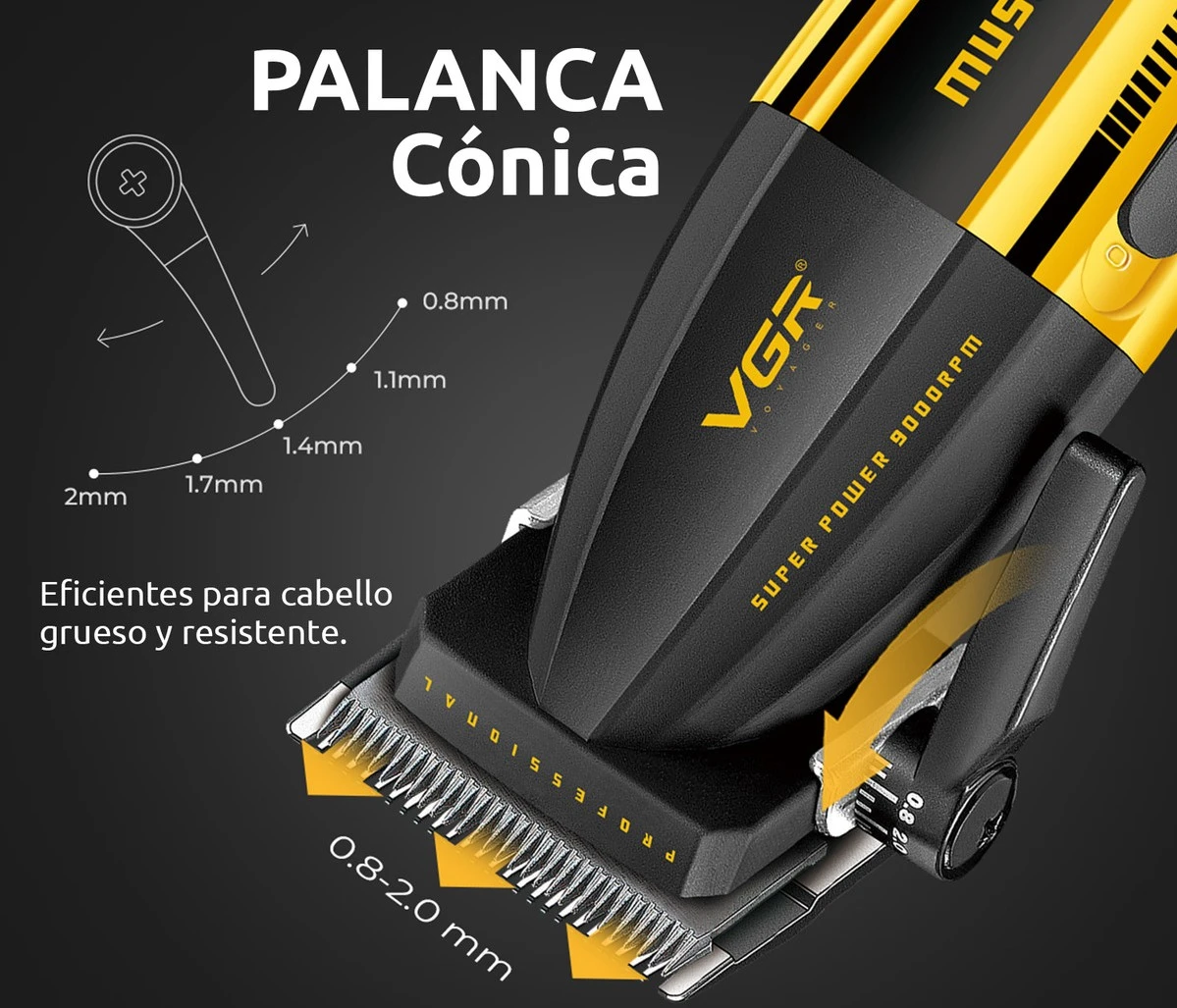 Máquina Cortadora Profesional Vgr V-285 9000 Rpm Inalámbrica 4