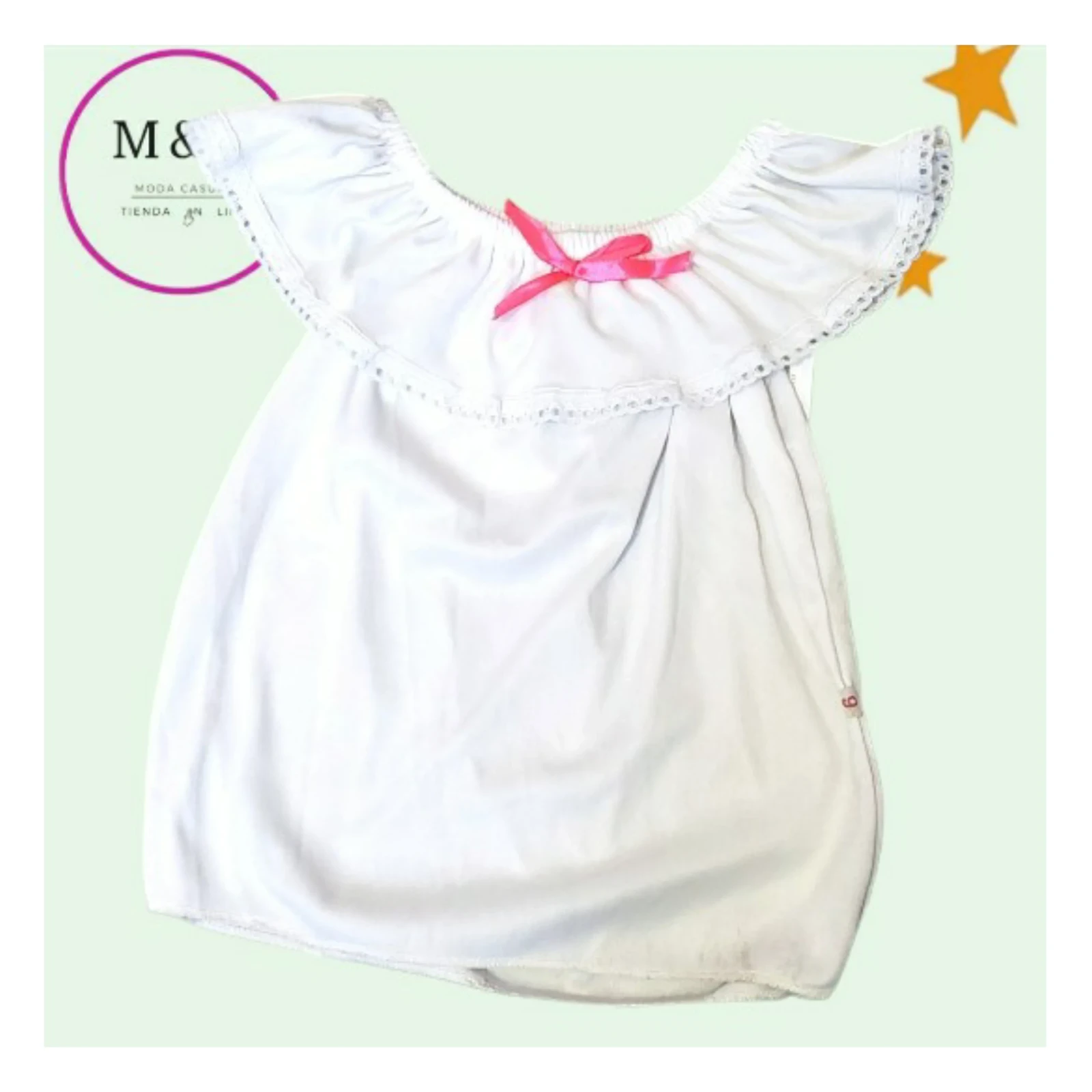 blusa campesina para niña 1-3 años