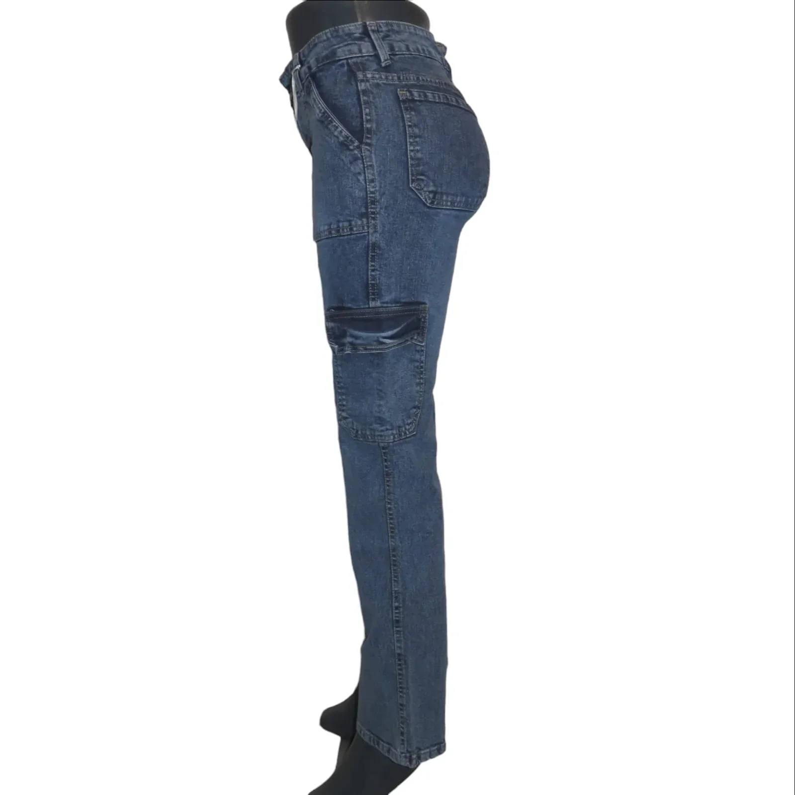 Jeans recto azul 3