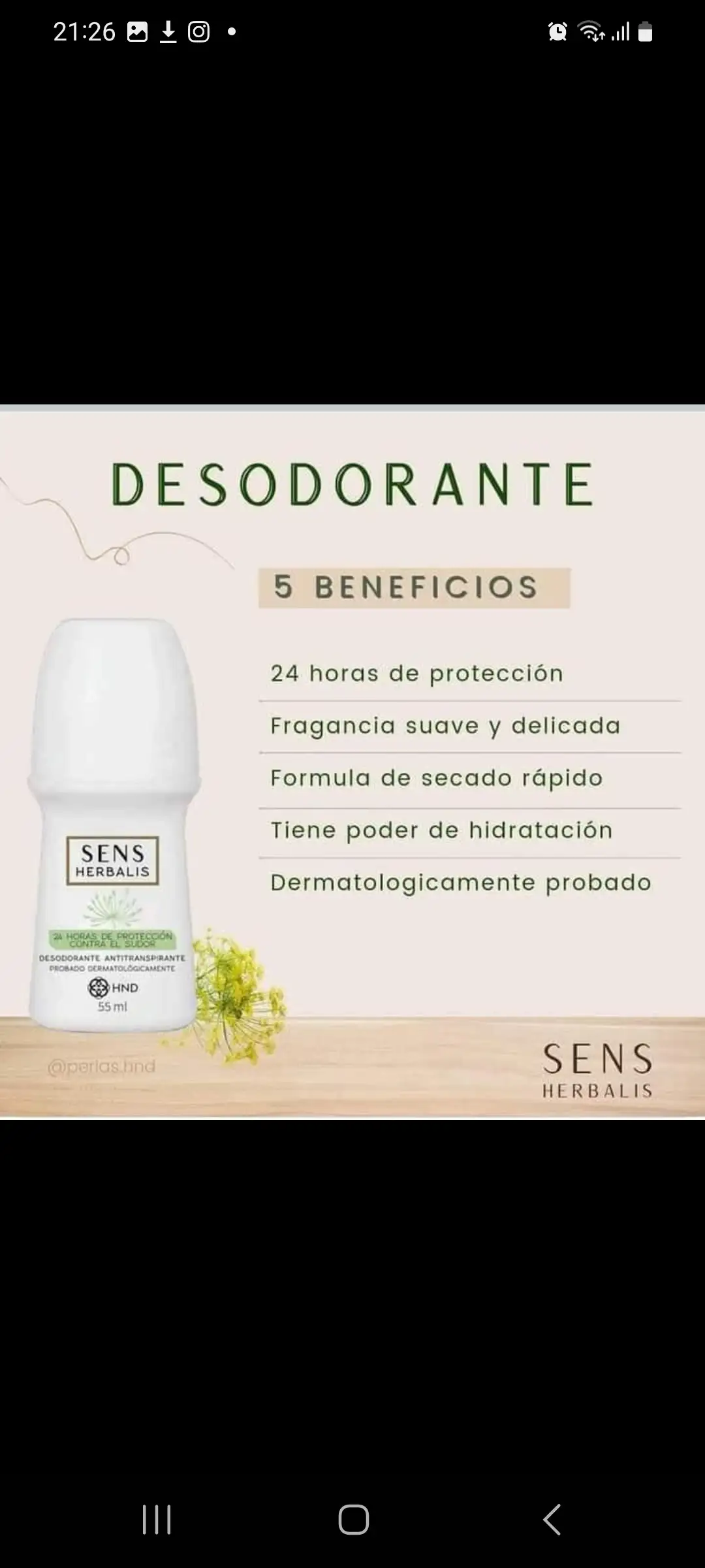 Desodorante Sens Herbalis 3
