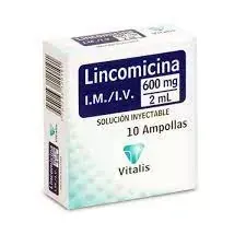 LINCOMICINA 600MG/2ML CJA X 10 AMP VITALIS