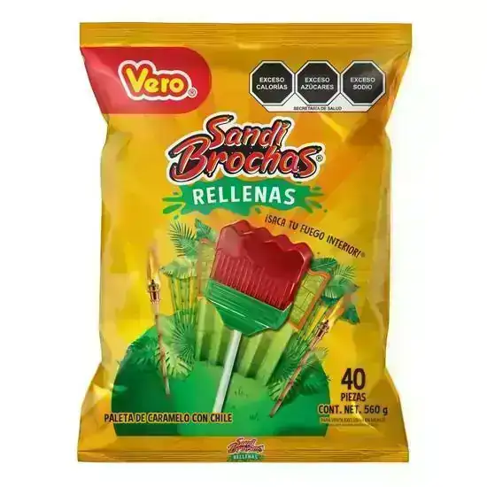 Paletas Sandi Brochas Rellenas