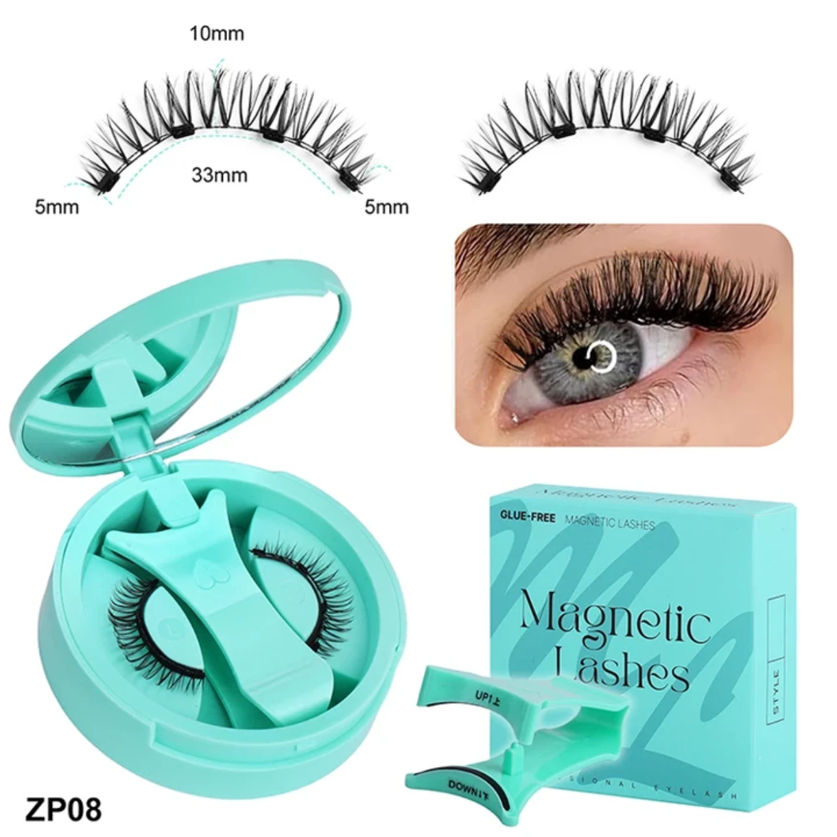 PESTAÑAS MAGNETICAS IMANTADAS ,DELIVERY GRATIS Pestañas magnéticas sin pegamento 😍 6