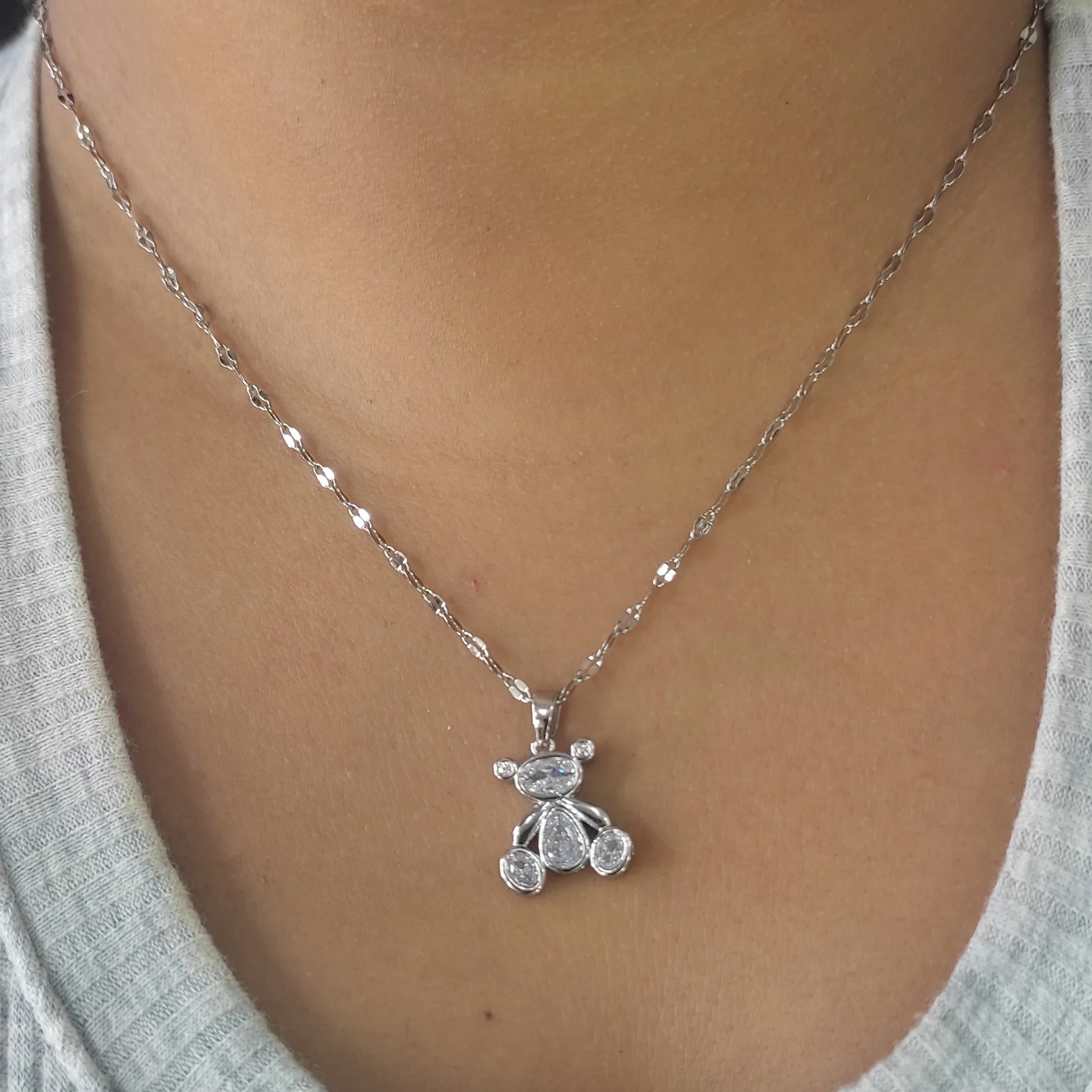 CADENA OSITO SILVER 2
