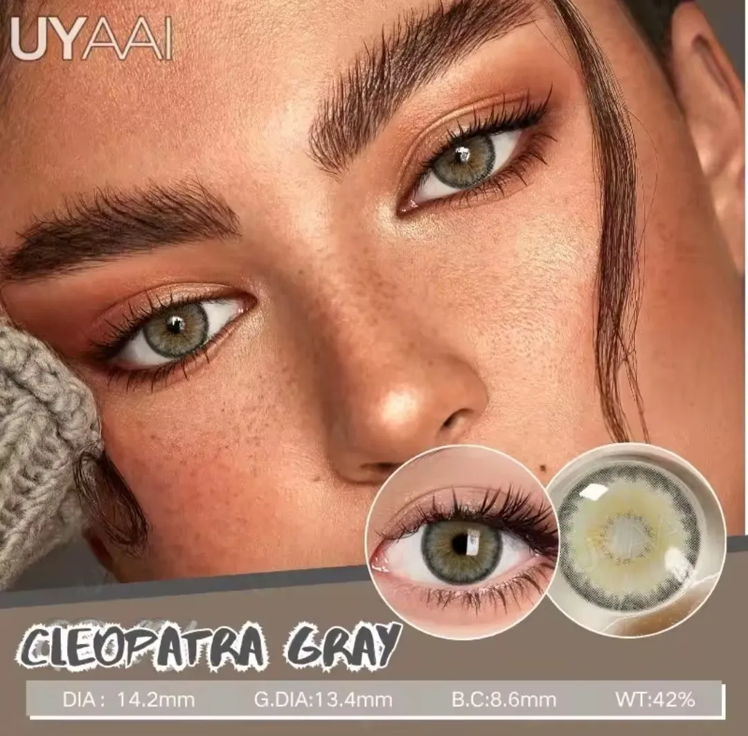 Lentes de contacto - Referencia: Cleopatra Gray - Pupila Reducida  9