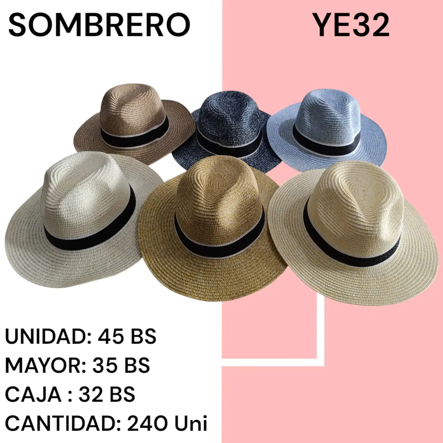 SOMBRERO MASCULINO YE32
