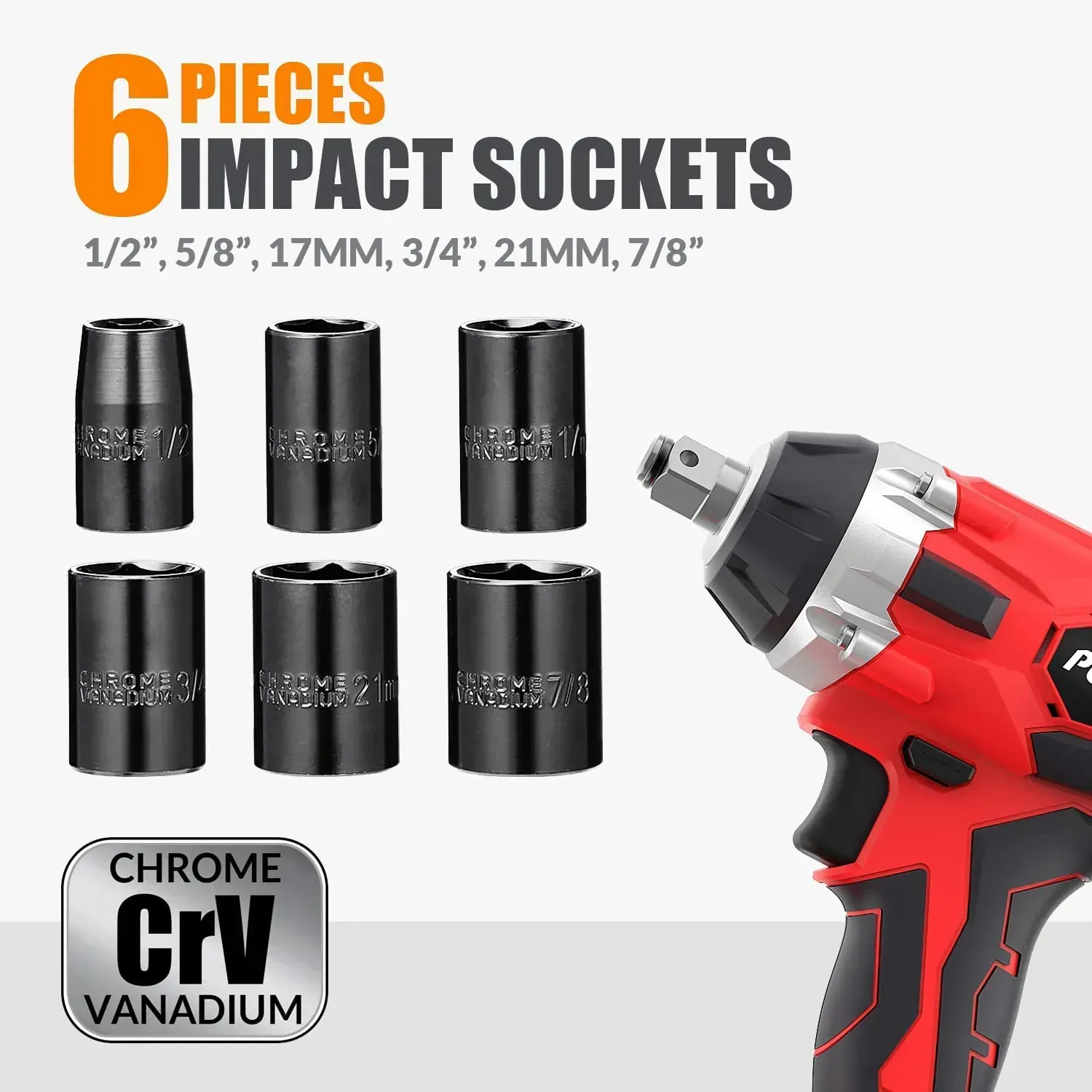 Llave de impacto inalámbrica POPULO  2