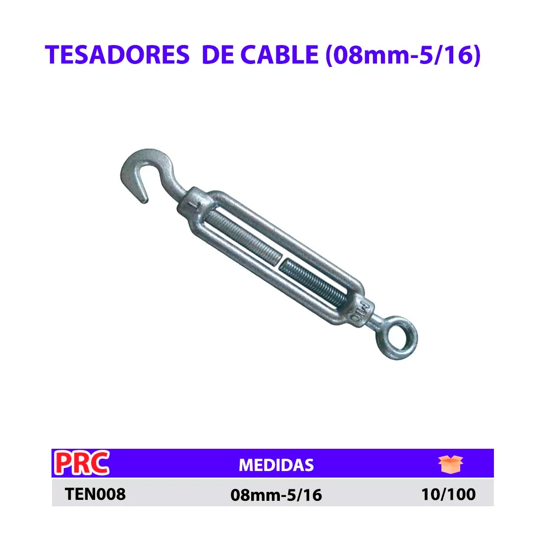 TESADORES (Tensores) DE CABLE M08-5/16