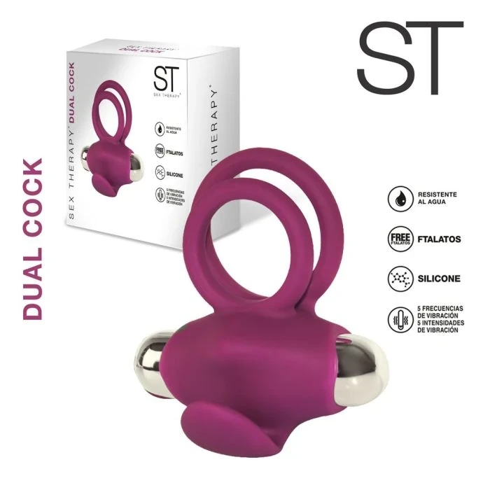 Anillo vibrador Dual Cock 