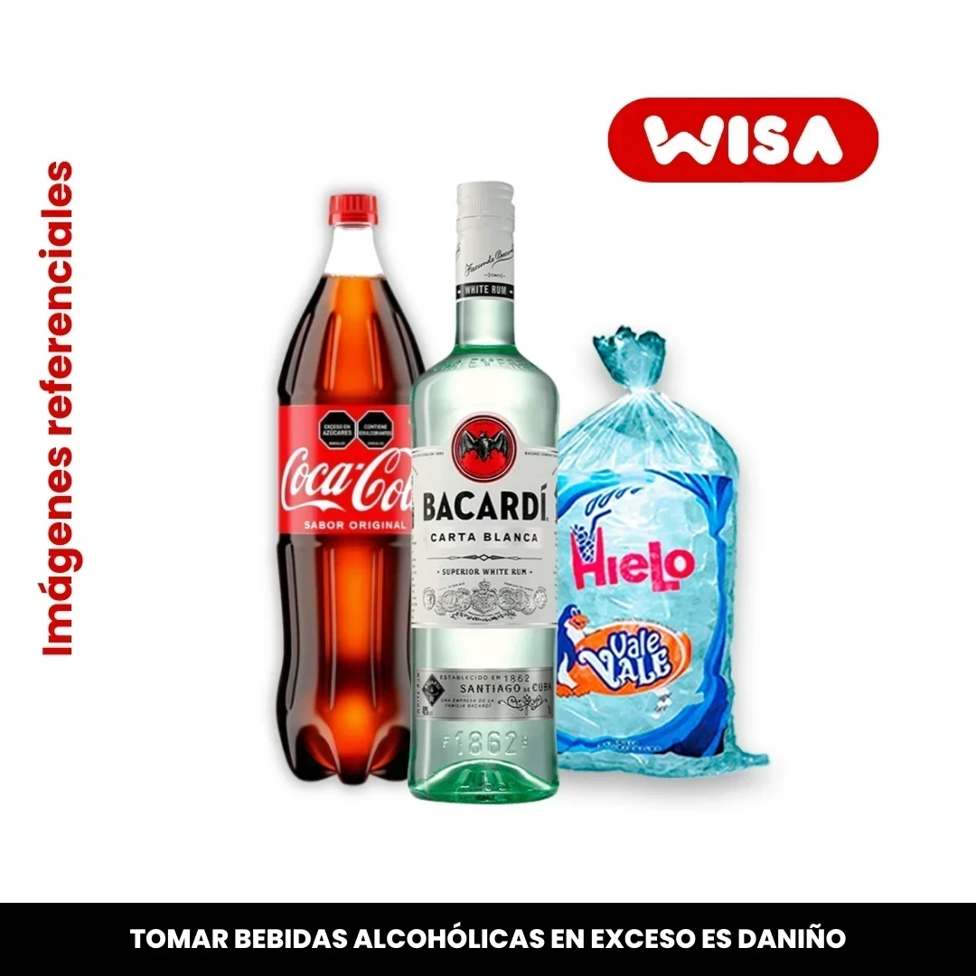 Combo Bacardi Carta Blanca 750 ML
