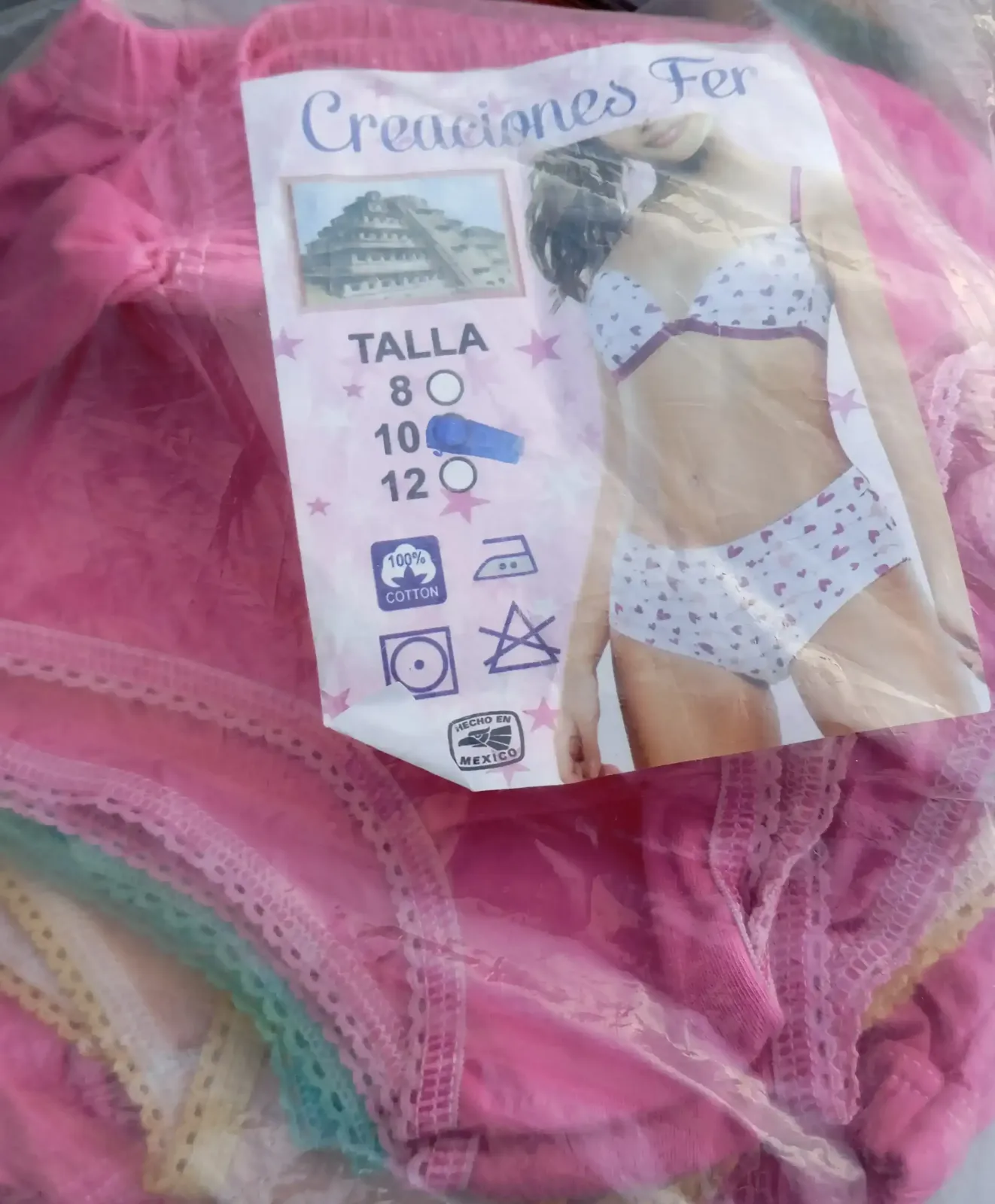 Calzoncitos pantaleta para niñas talla 8