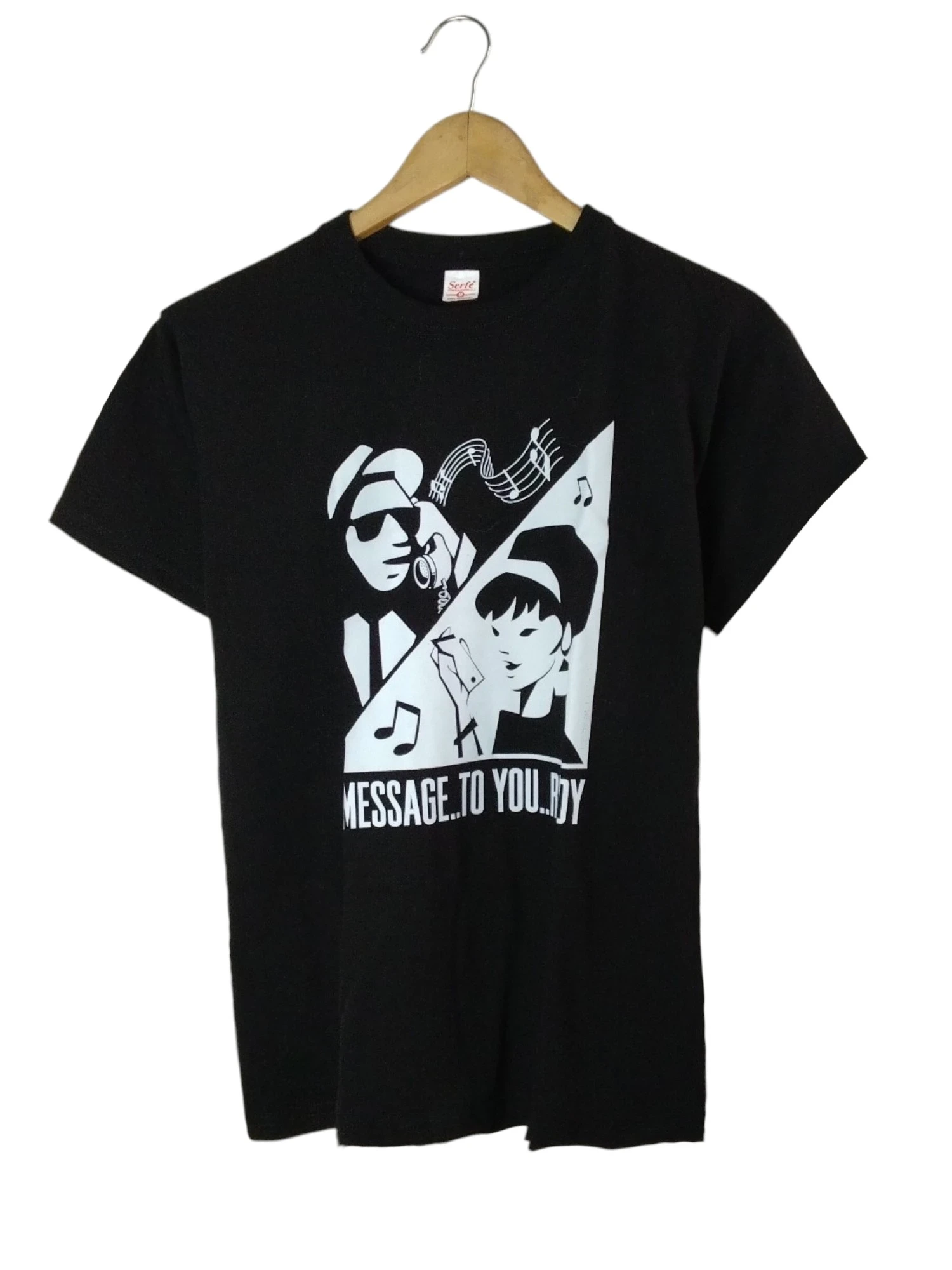Camiseta estampado negra 