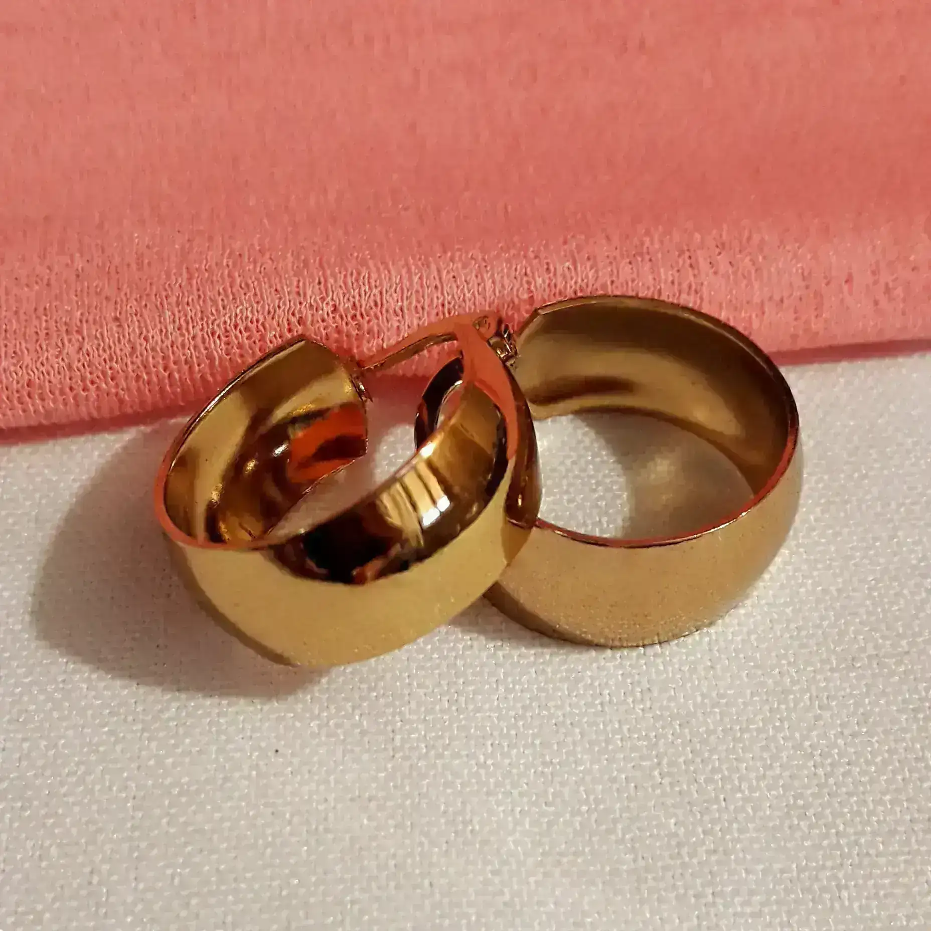 Argollas bombé doradas de 20mm
