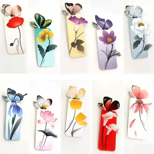 Marcapáginas mariposas para dedicar