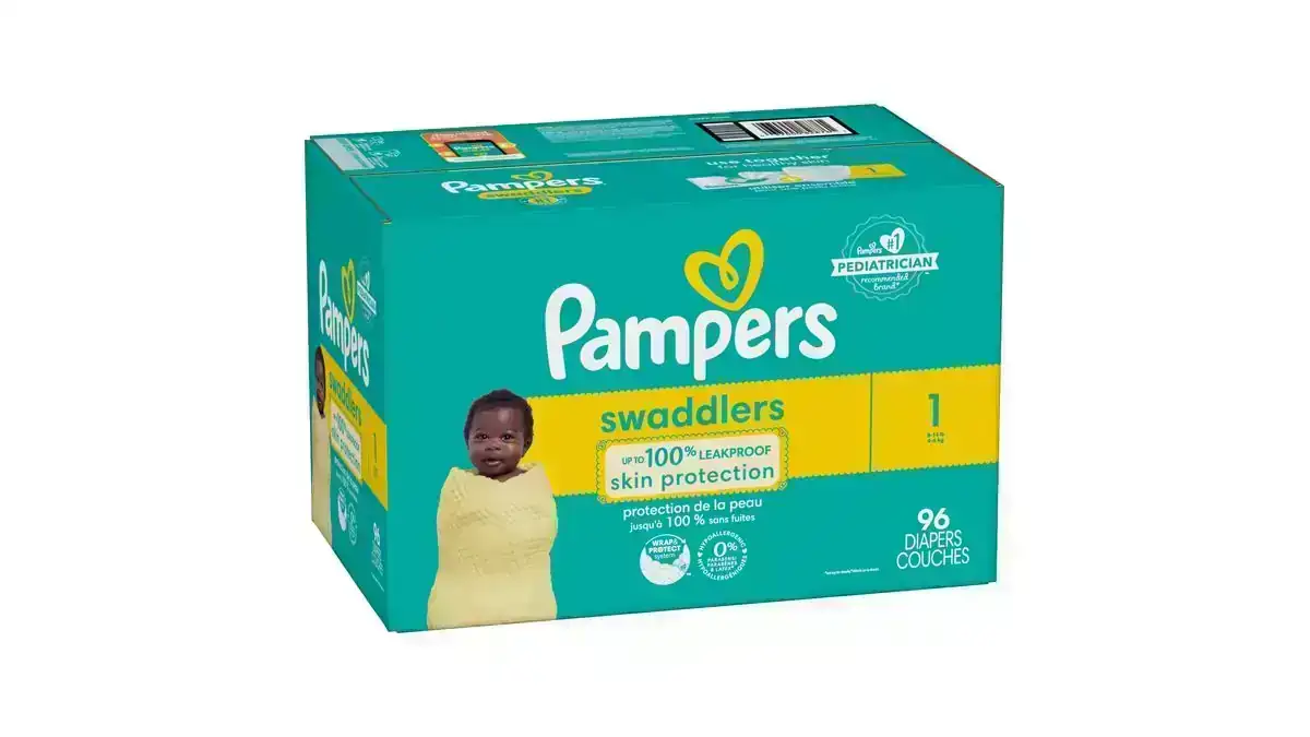 Pañales Pampers Swaddlers Talla 1 - 96 Unidades 4