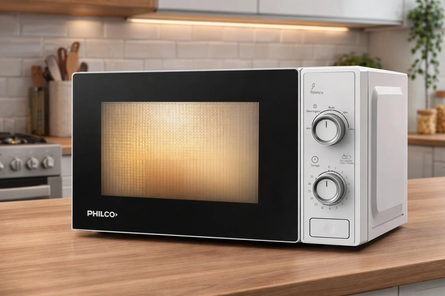Microondas Philco mecanico 700 W 20 Litros Blanco