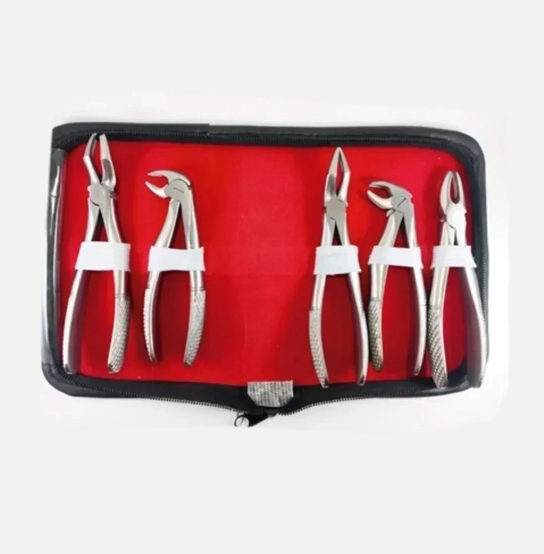 KIT 5 FORCEPS NIÑO + ESTUCHE