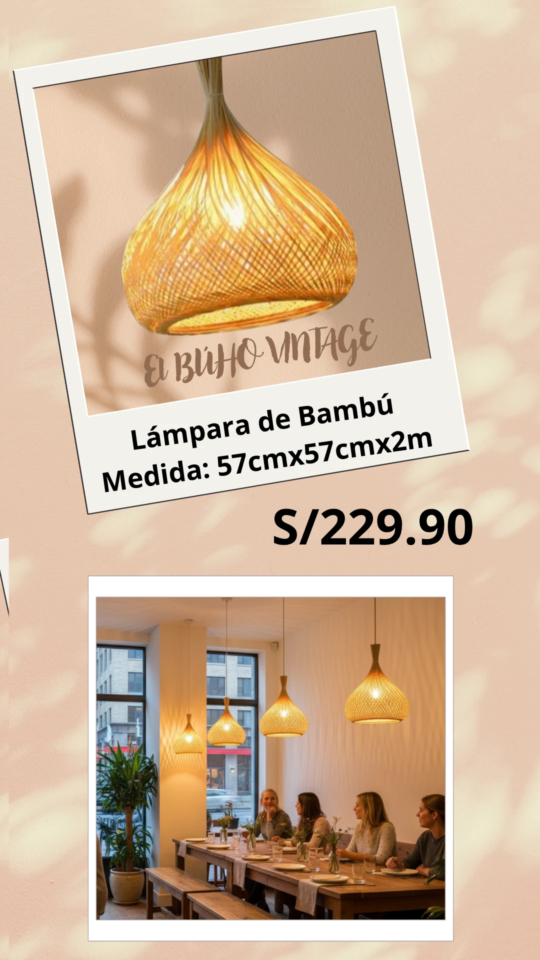 Lámpara Colgante Estilo Boho  6