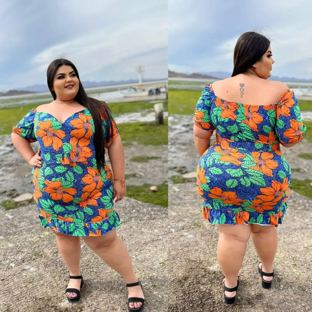 Vestido estrch flores 2